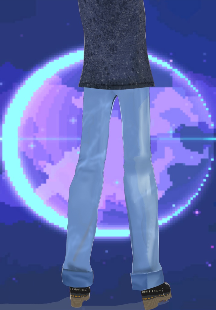 Bleached StoneWashed Ripped Baggie Jeans Set 90s Grunge Fashion