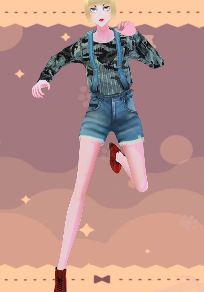 Grunge Jean Shorts Jumper Vintage 80s Grunge