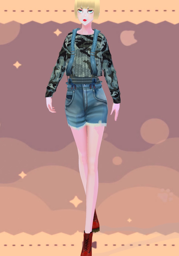 Grunge Jean Shorts Jumper Vintage 80s Grunge