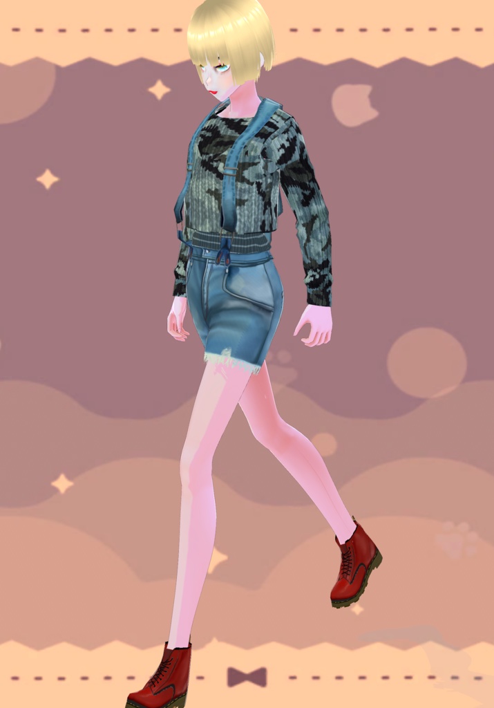 Grunge Jean Shorts Jumper Vintage 80s Grunge