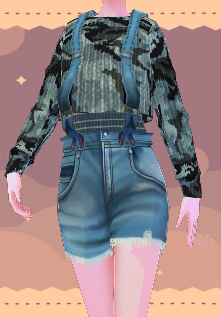 Grunge Jean Shorts Jumper Vintage 80s Grunge