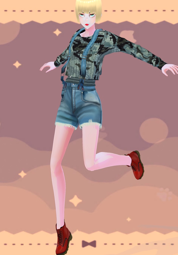 Grunge Jean Shorts Jumper Vintage 80s Grunge