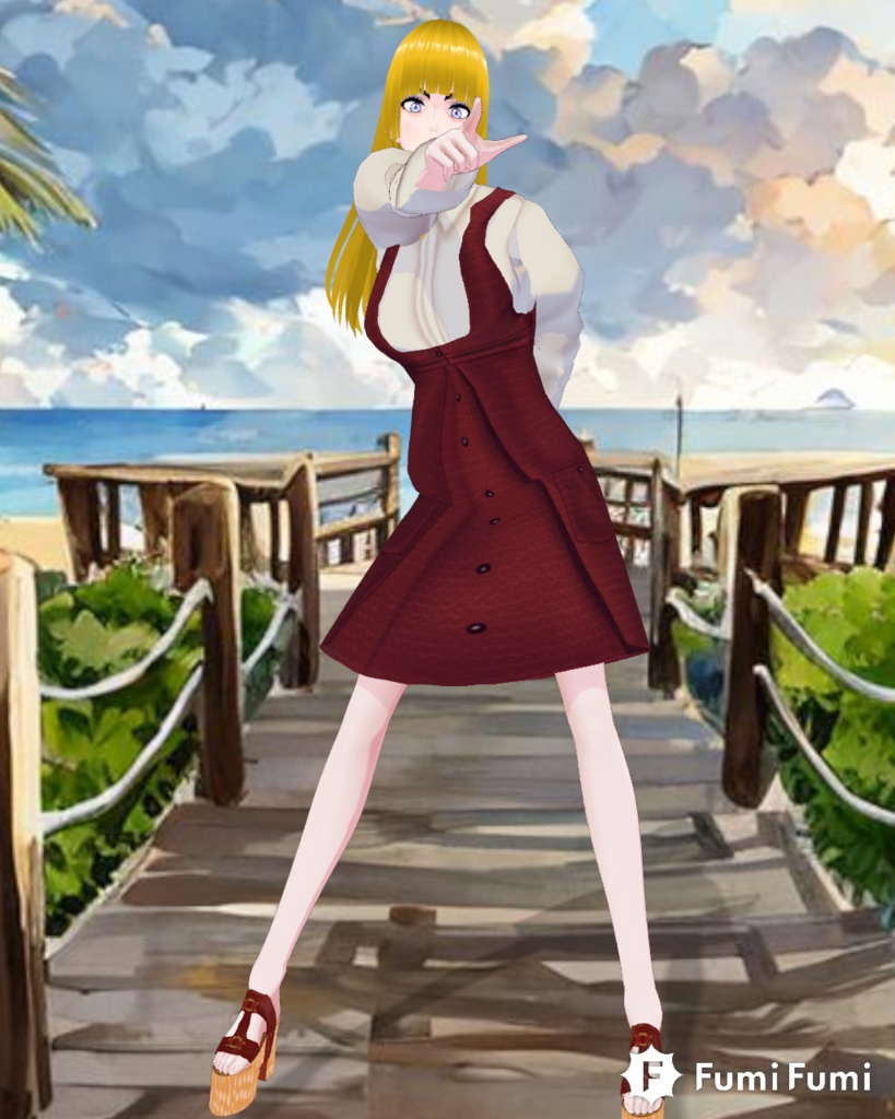 Corduroy Romper Dress Set with Platform Shoes Vintage 70s