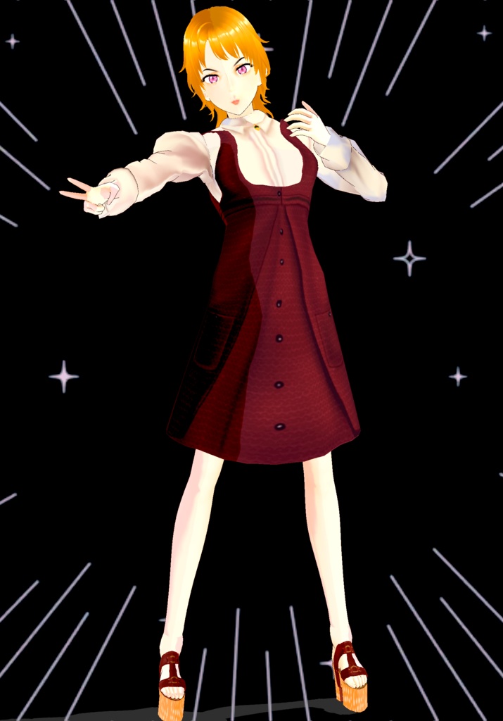 Corduroy Romper Dress Set with Platform Shoes Vintage 70s