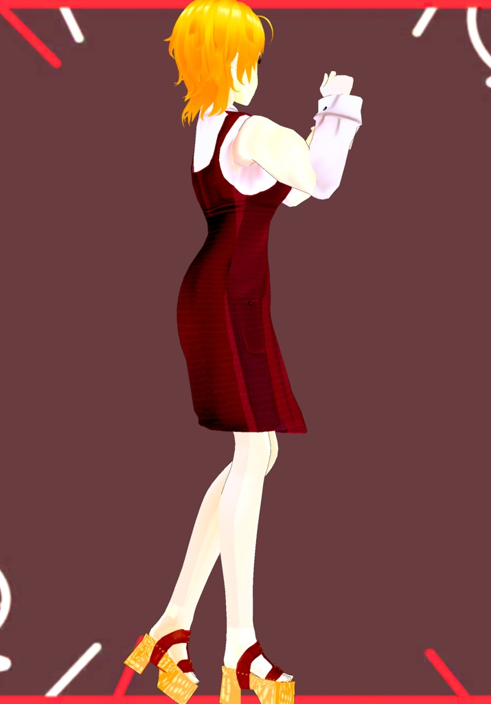 Corduroy Romper Dress Set with Platform Shoes Vintage 70s