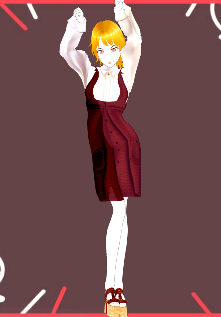 Corduroy Romper Dress Set with Platform Shoes Vintage 70s