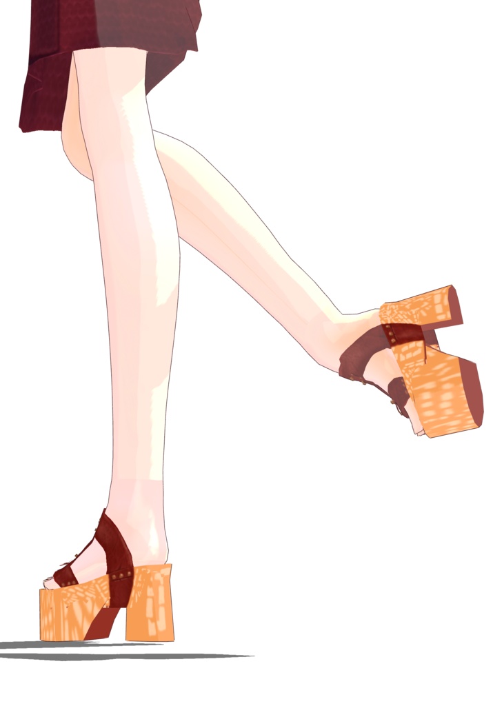 Corduroy Romper Dress Set with Platform Shoes Vintage 70s