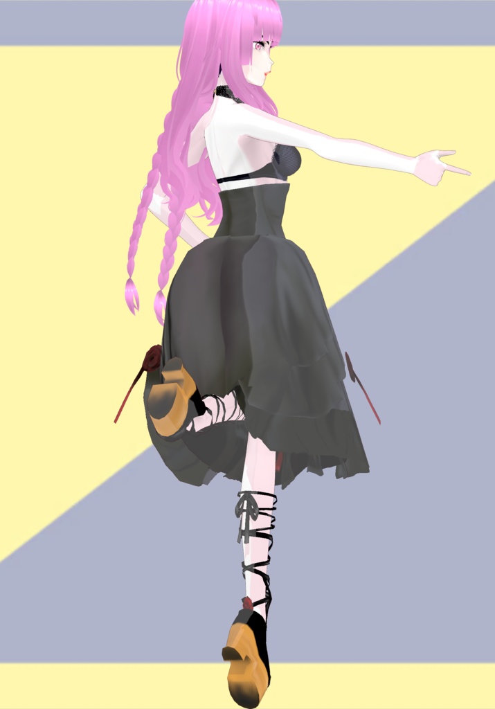 Wild Rose Bloom Gothic Skirt with PlatformBallet Shoes Lolita 90s Vintage Japanese