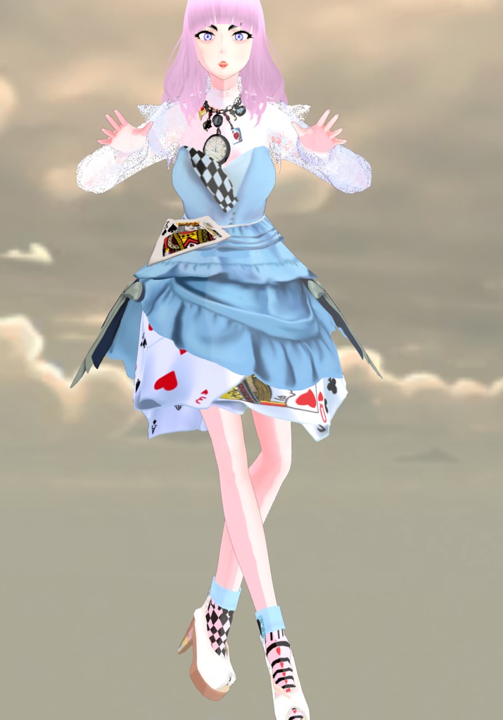 Alice In Wonderland Cosplay Vintage Fairytale Set Steampunk/Lolita