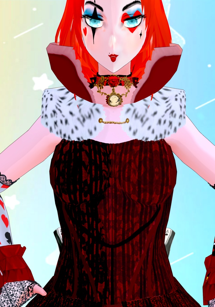 Queen of Hearts (Alice In Wonderland) Vintage Fairytale (Lolita/Victorian/SteamPunk