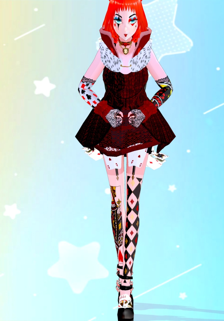 Queen of Hearts (Alice In Wonderland) Vintage Fairytale (Lolita/Victorian/SteamPunk