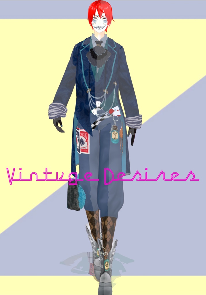 Cheshire Cat Cosplay Vintage FairyTale Lolita/Steampunk/Victorian