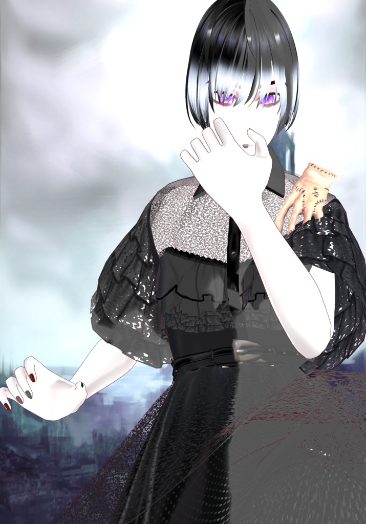 Wednesday Addams Cosplay Vintage Tv Series Lolita/Gothic