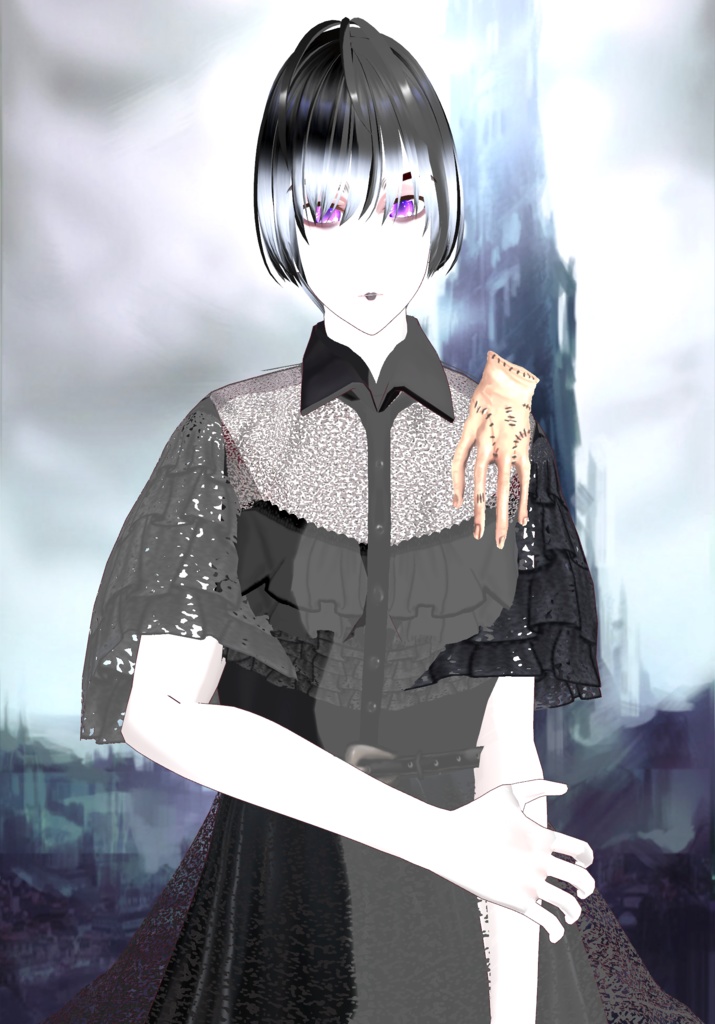 Wednesday Addams Cosplay Vintage Tv Series Lolita/Gothic