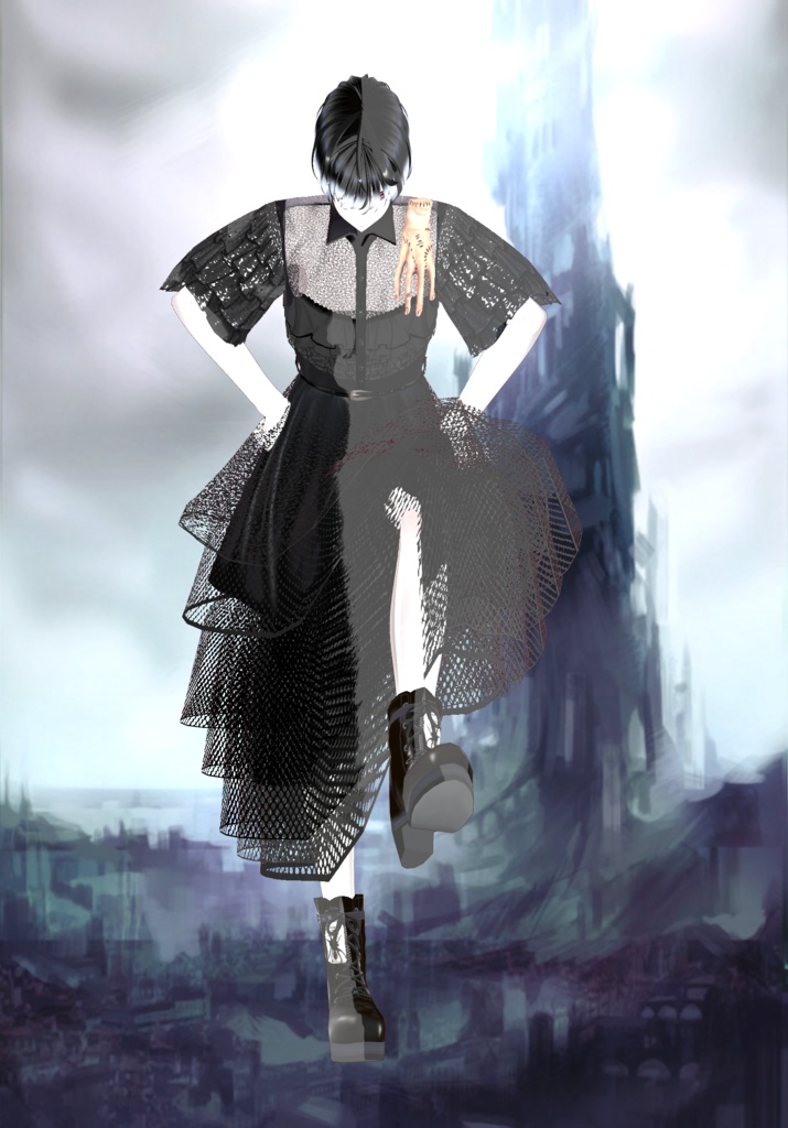 Wednesday Addams Cosplay Vintage Tv Series Lolita/Gothic