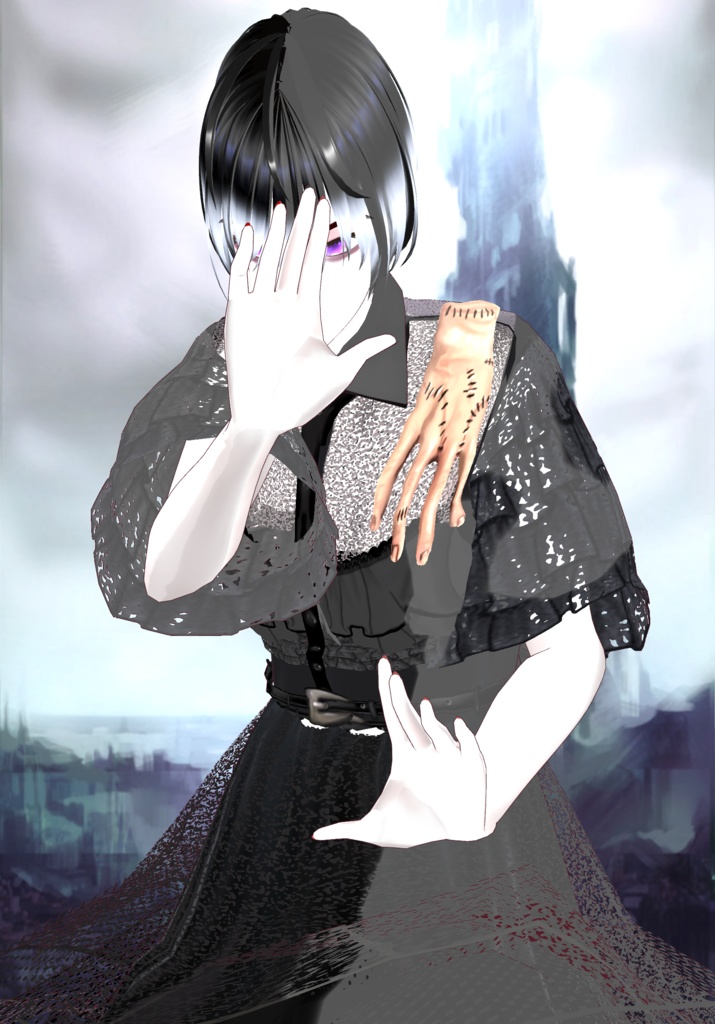 Wednesday Addams Cosplay Vintage Tv Series Lolita/Gothic