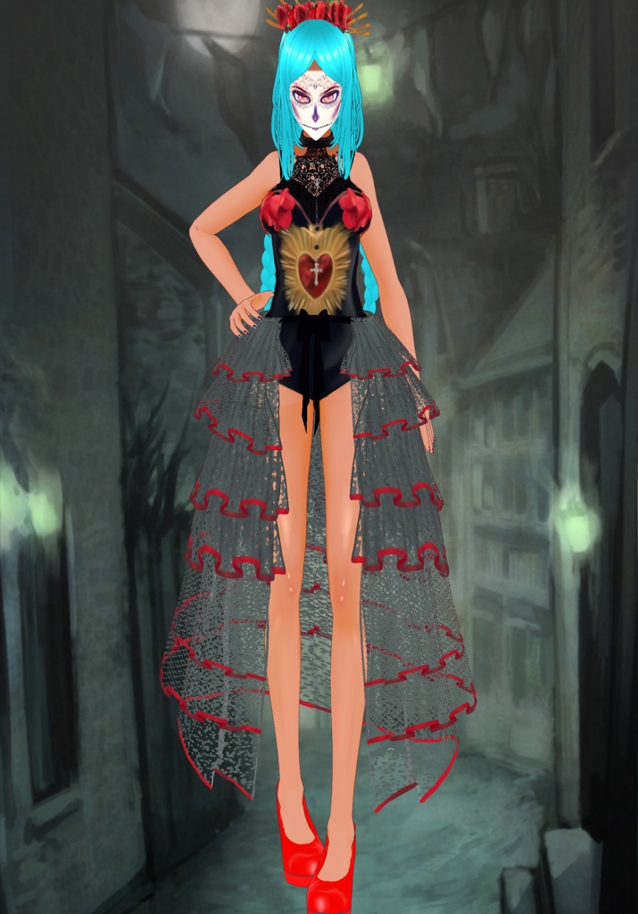 Day of the Dead Sexy Costume (Dia de Los Muertos) Vintage Holidays