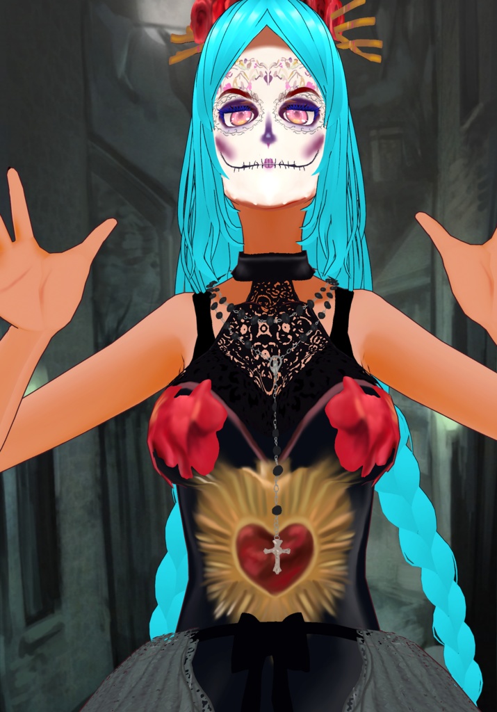 Day of the Dead Sexy Costume (Dia de Los Muertos) Vintage Holidays