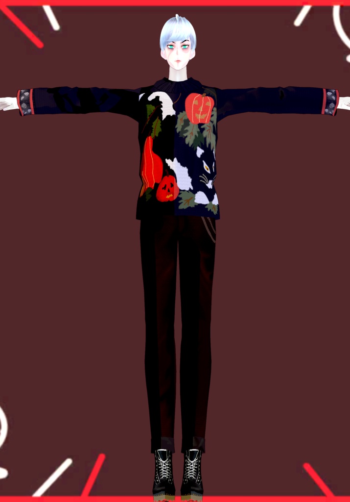 Halloween Sweaters Set Vintage 80s/90s "Ugly" sweaters fashion