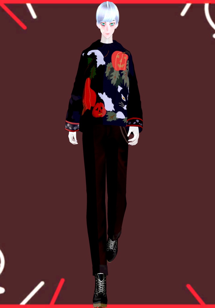 Halloween Sweaters Set Vintage 80s/90s "Ugly" sweaters fashion