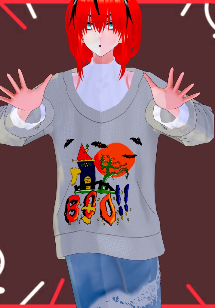 Halloween Sweaters Set Vintage 80s/90s "Ugly" sweaters fashion