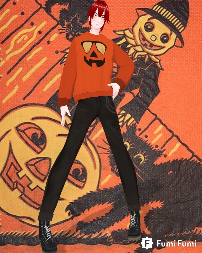 Free Halloween Pumpkin Shade Unsex Sweatshirt Vintage 80s