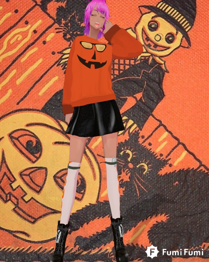 Free Halloween Pumpkin Shade Unsex Sweatshirt Vintage 80s