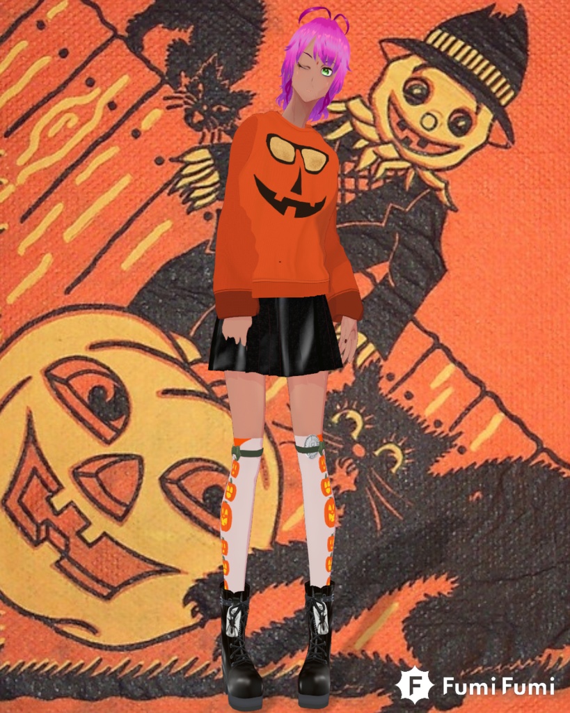 Free Halloween Pumpkin Shade Unsex Sweatshirt Vintage 80s