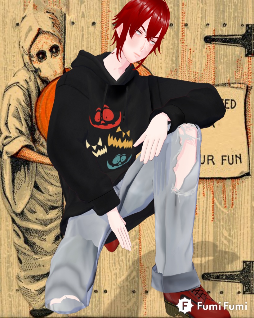 Free Pumpkin mouths Halloween Hoodie Unisex Vintage 90s Grunge