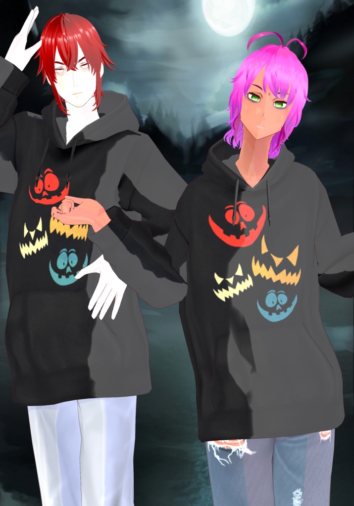 Free Pumpkin mouths Halloween Hoodie Unisex Vintage 90s Grunge