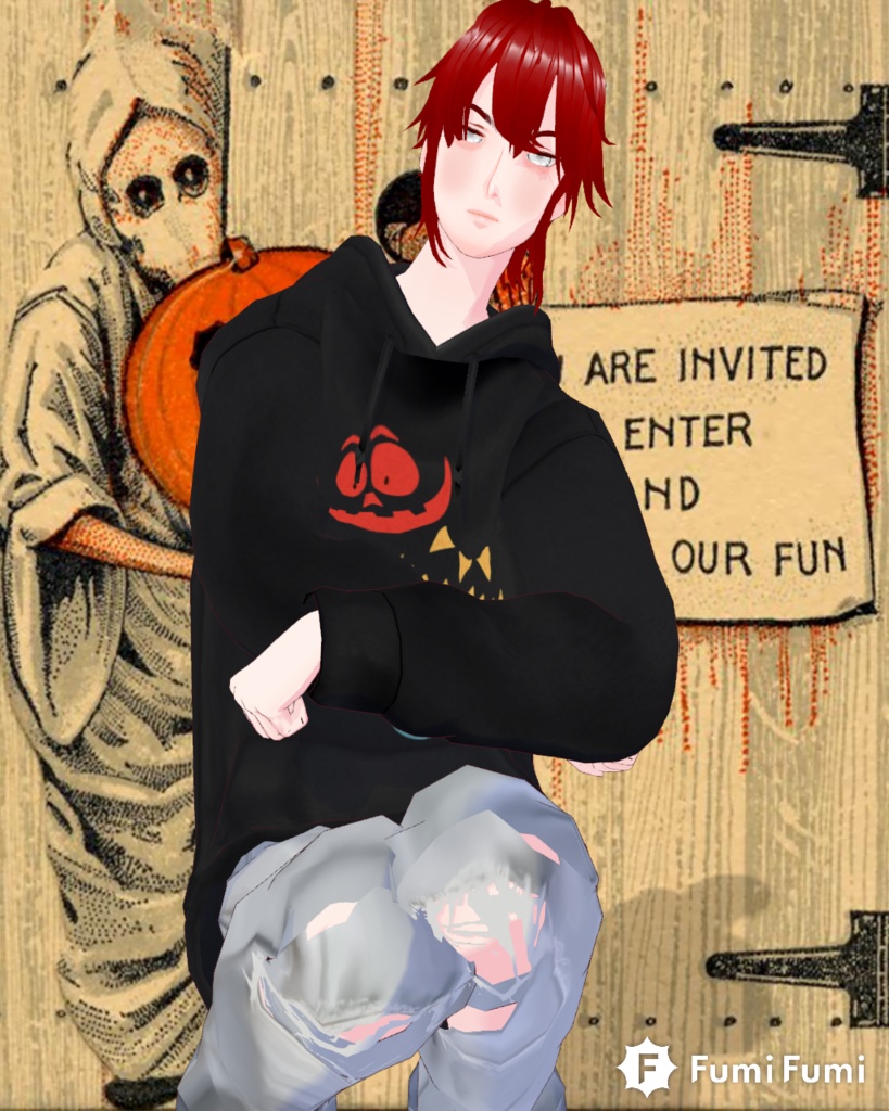 Free Pumpkin mouths Halloween Hoodie Unisex Vintage 90s Grunge