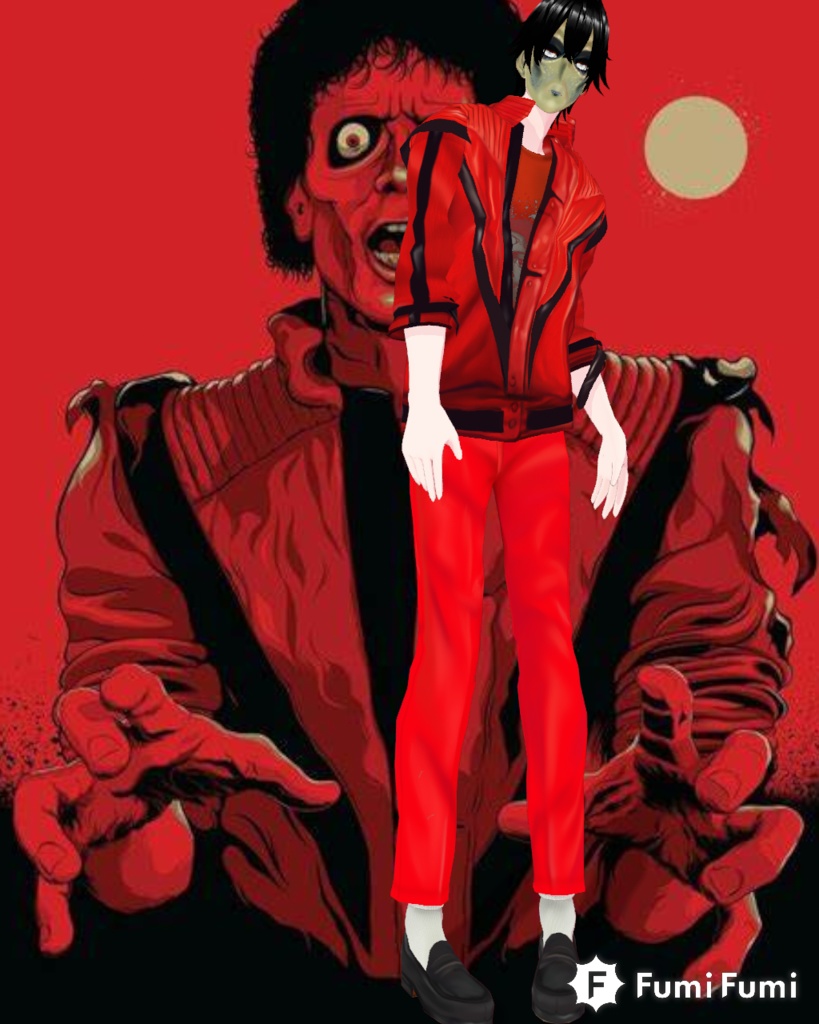 Free Michael Jackson Thriller Cosplay Vintage 80s horror