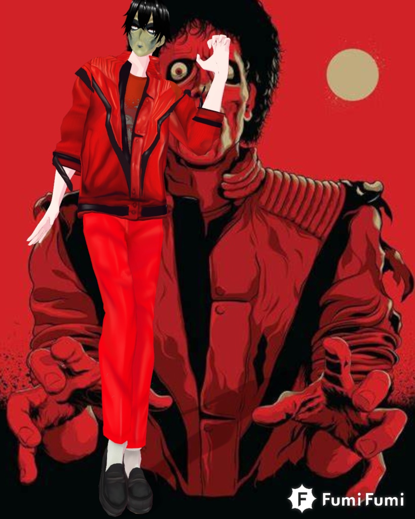 Free Michael Jackson Thriller Cosplay Vintage 80s horror