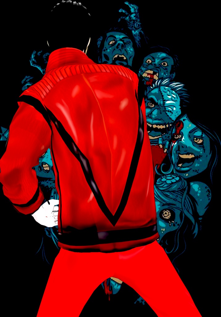 Free Michael Jackson Thriller Cosplay Vintage 80s horror