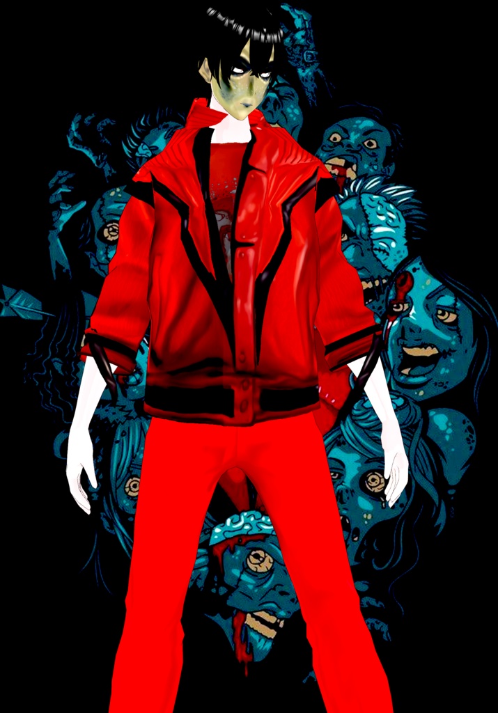 Free Michael Jackson Thriller Cosplay Vintage 80s horror