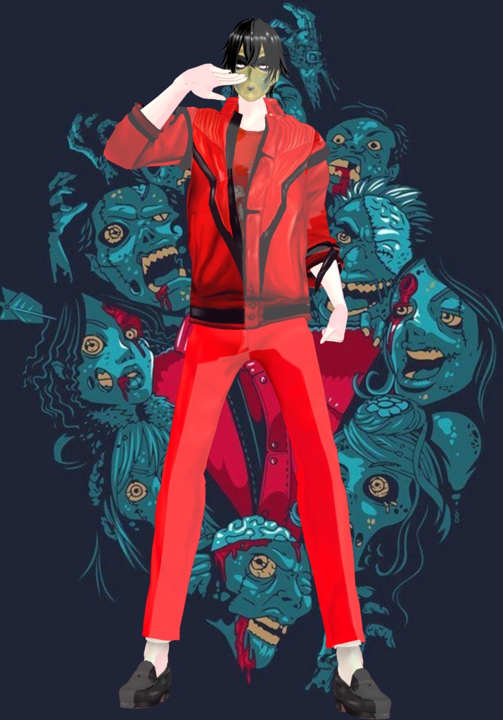 Free Michael Jackson Thriller Cosplay Vintage 80s horror