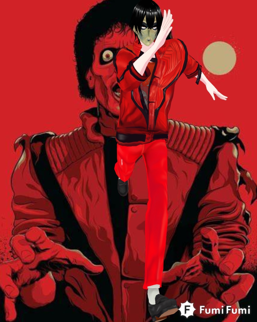 Free Michael Jackson Thriller Cosplay Vintage 80s horror