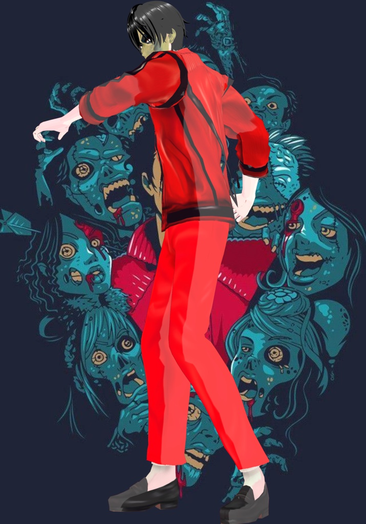 Free Michael Jackson Thriller Cosplay Vintage 80s horror