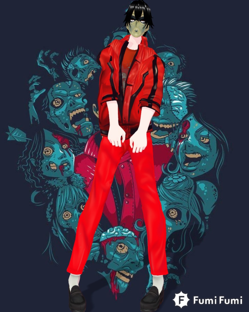 Free Michael Jackson Thriller Cosplay Vintage 80s horror