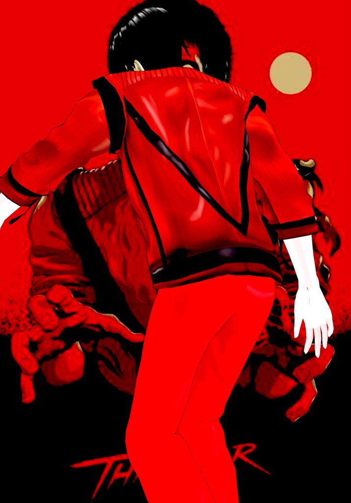 Free Michael Jackson Thriller Cosplay Vintage 80s horror