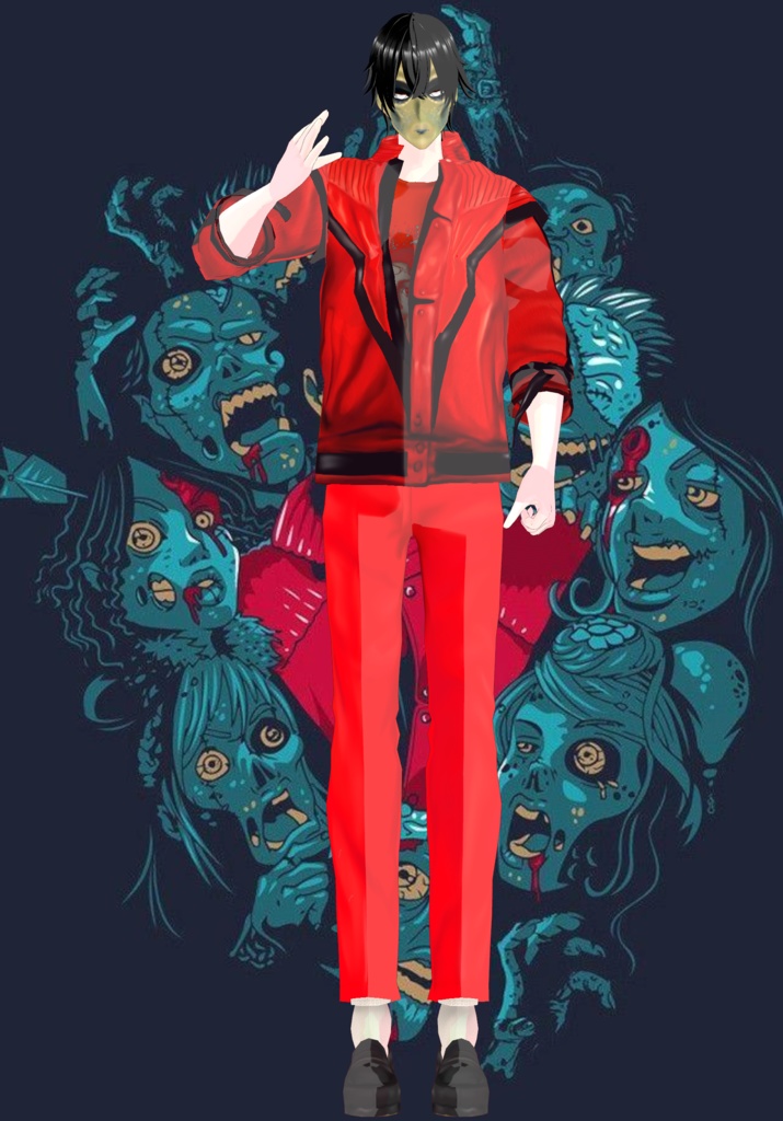 Free Michael Jackson Thriller Cosplay Vintage 80s horror