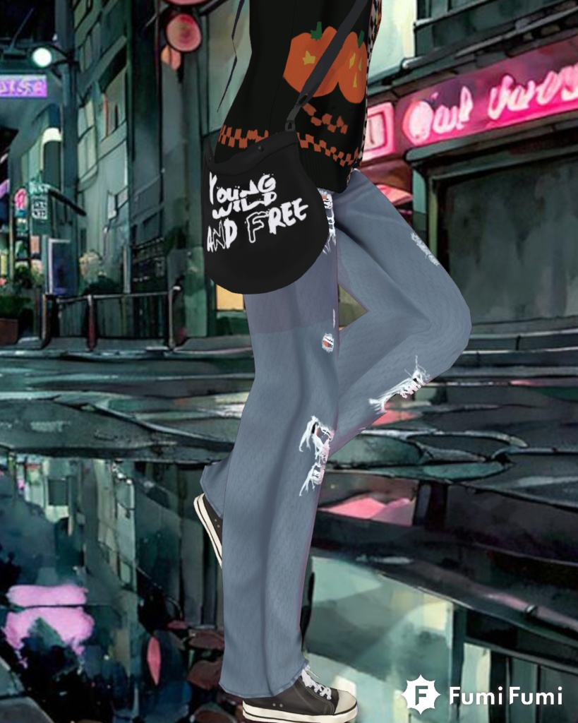 Young Wild Free Set Vintage 90s Grunge Fashion