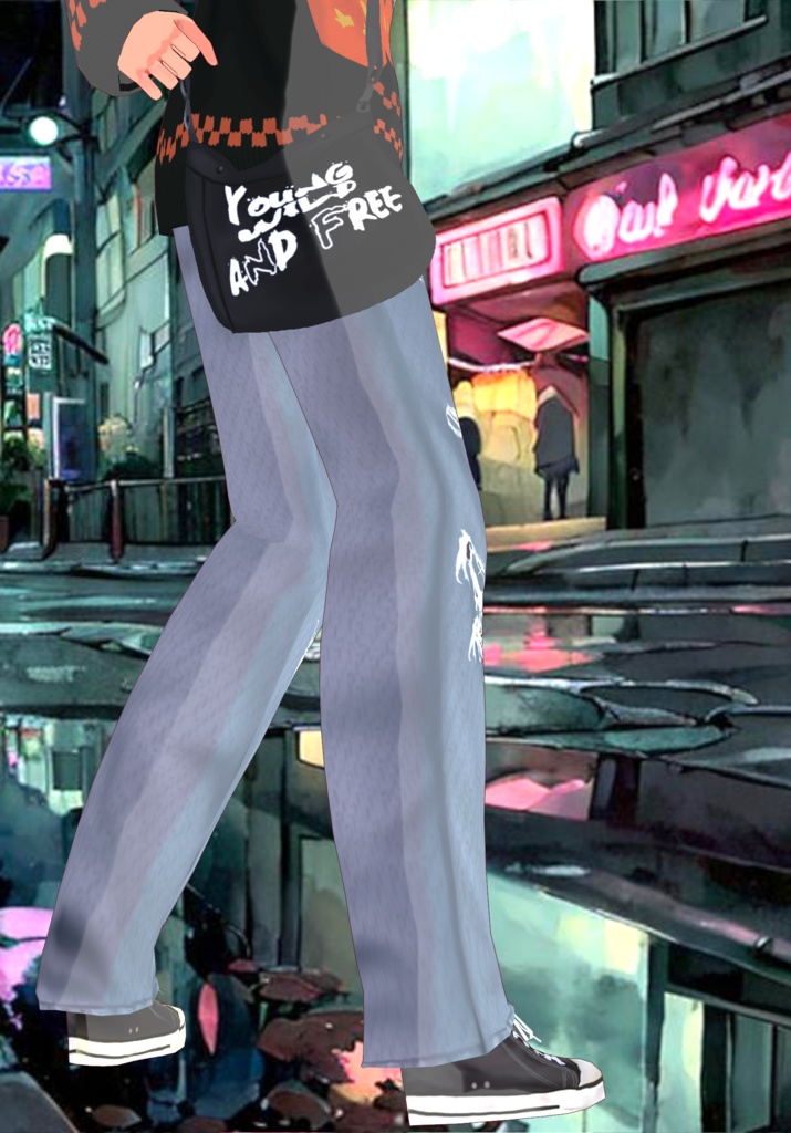 Young Wild Free Set Vintage 90s Grunge Fashion