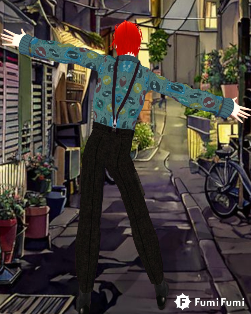 Records&Tweed Punk Set Vintage 80s Punk Military Fashion