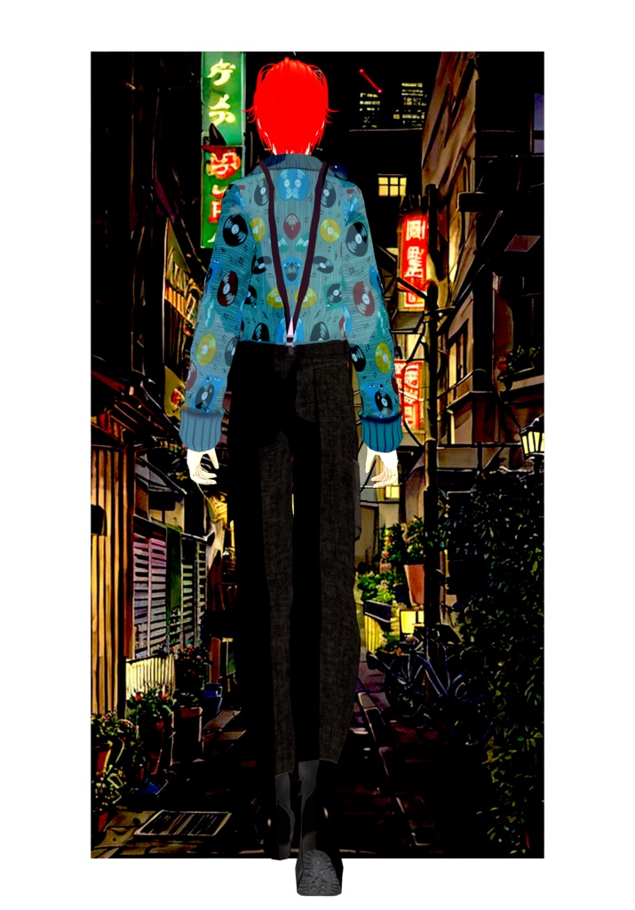 Records&Tweed Punk Set Vintage 80s Punk Military Fashion