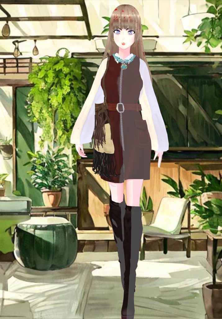 Say It With Suede Set Vintage 70s Woodstock Fashion