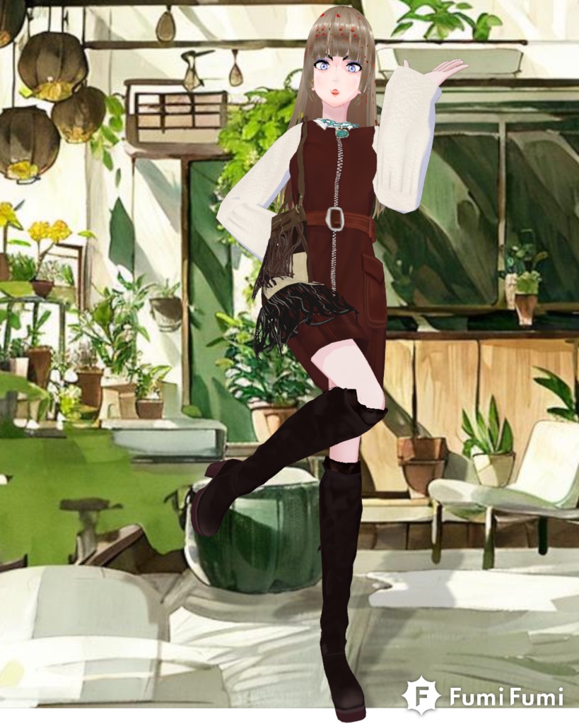 Say It With Suede Set Vintage 70s Woodstock Fashion