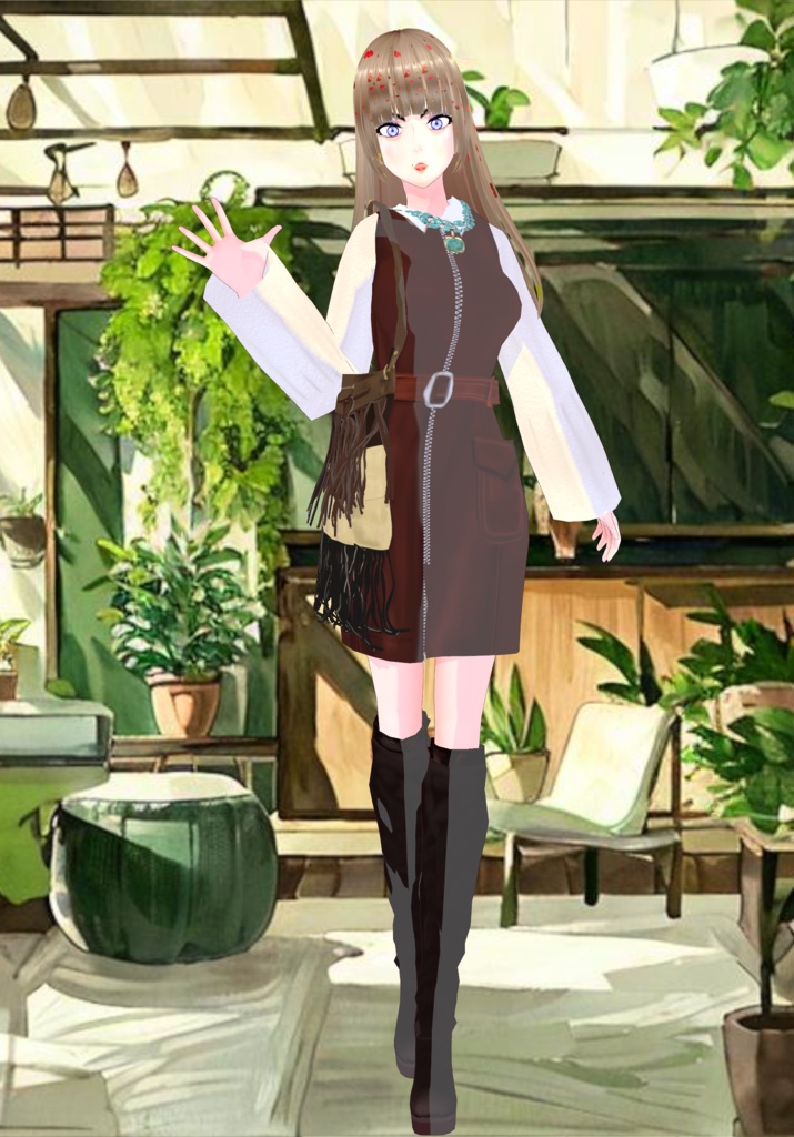 Say It With Suede Set Vintage 70s Woodstock Fashion