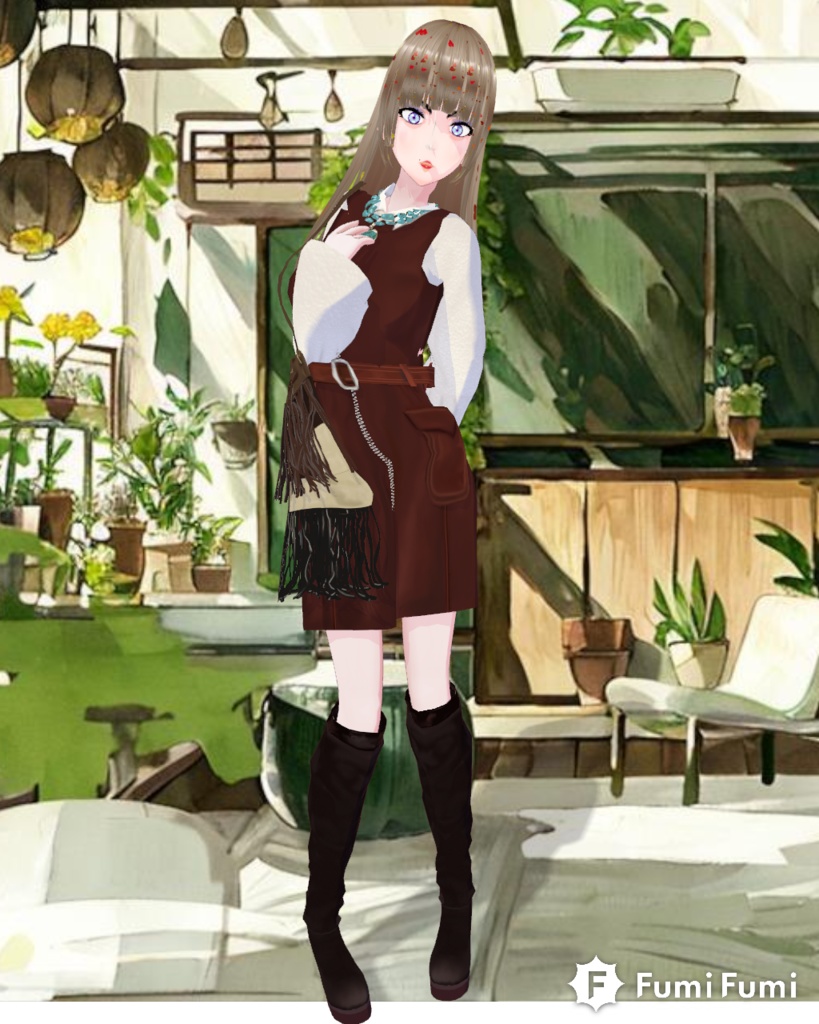 Say It With Suede Set Vintage 70s Woodstock Fashion