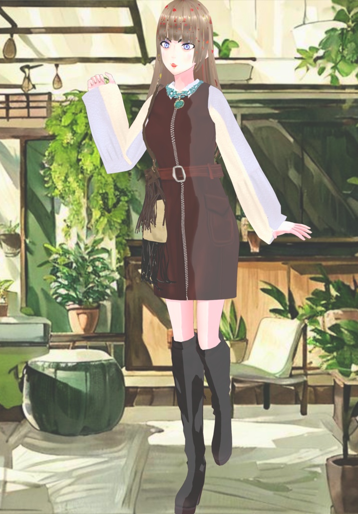 Say It With Suede Set Vintage 70s Woodstock Fashion